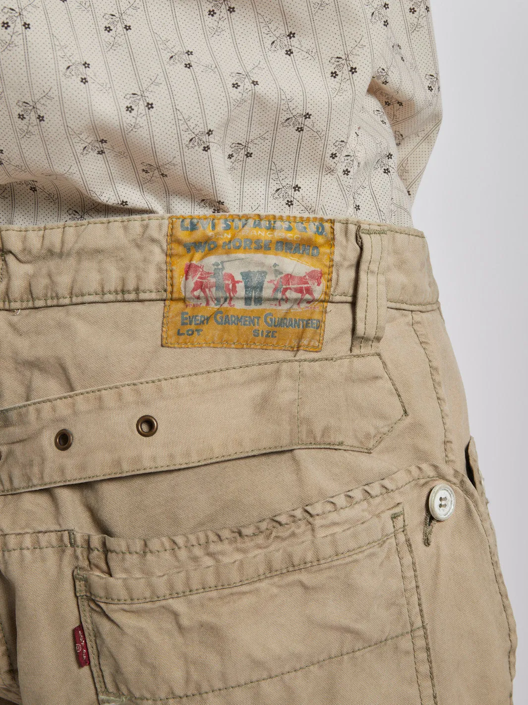 1990s Levi Strauss classic cargo pants in beige