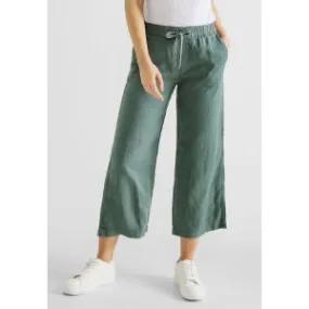 376152- Street one Linen Pants Leafy Green