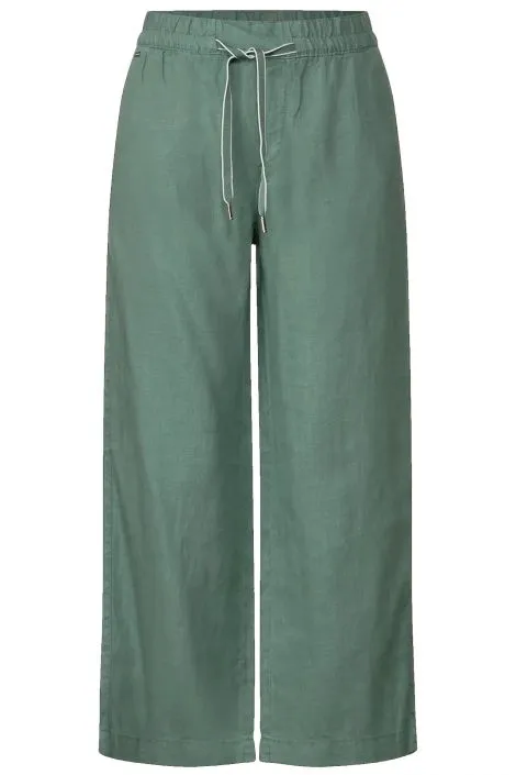 376152- Street one Linen Pants Leafy Green