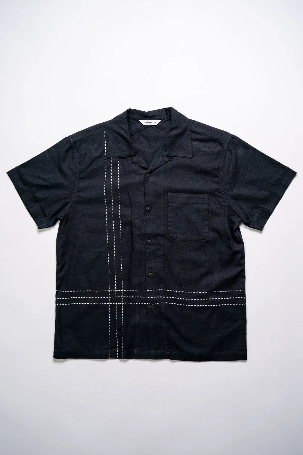 3sixteen Vacation Shirt - Black Hand Stitch