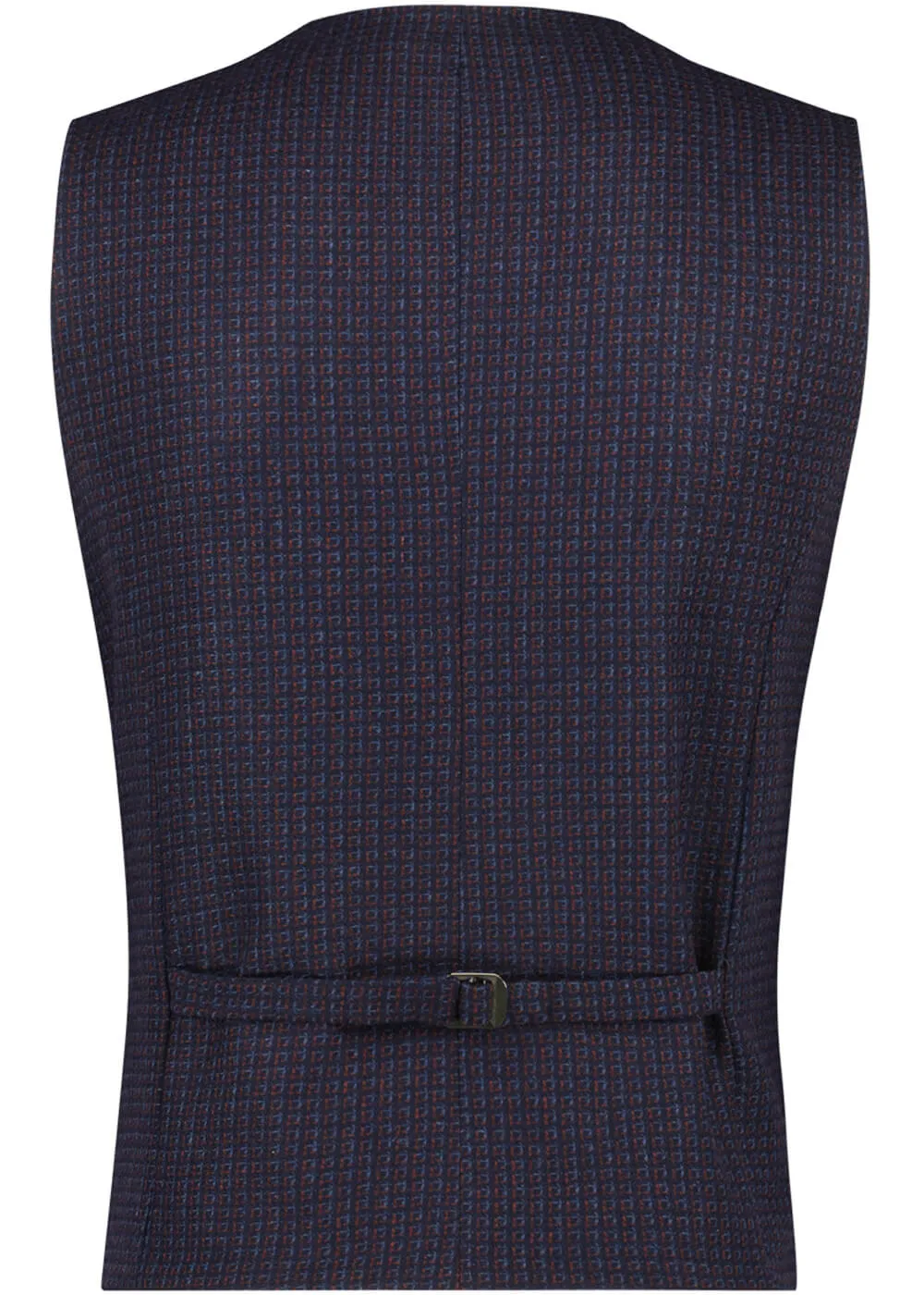 A Fish Named Fred Men's Check Gilet Navy