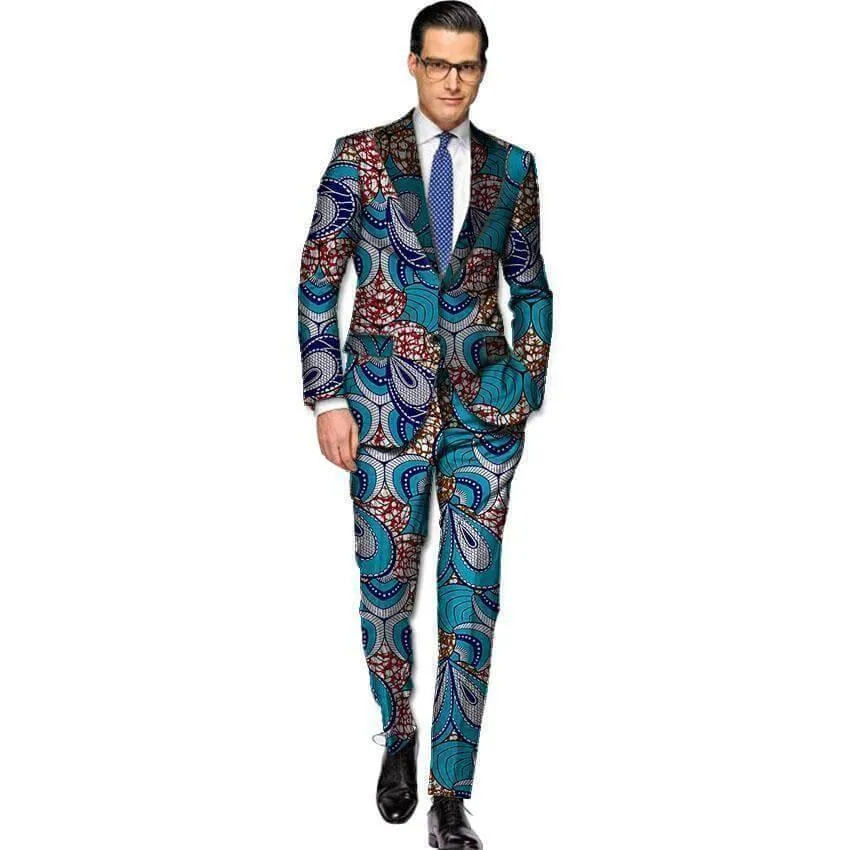 African Print Two Piece Suit