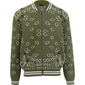 Alanui Bandana Printed Zipped Bomber Jacket