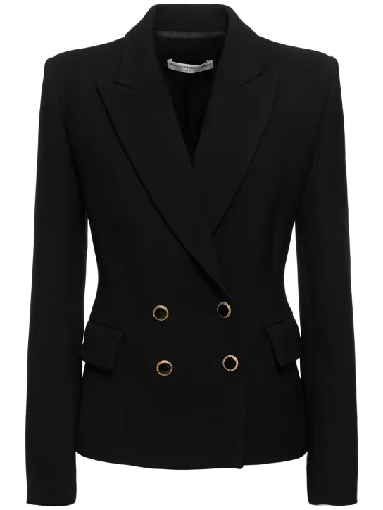 Alessandra Rich   Wool double breasted blazer 