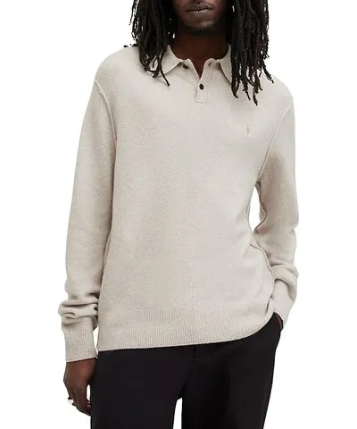 Allsaints Statten Regular Fit Polo Collar Sweater