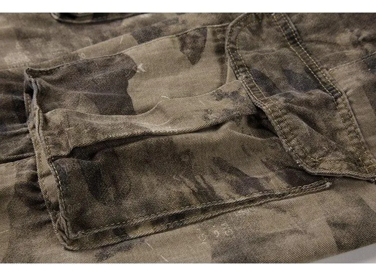 Alternative Women's Camo Cargo Pants - Low Rise Safari Style