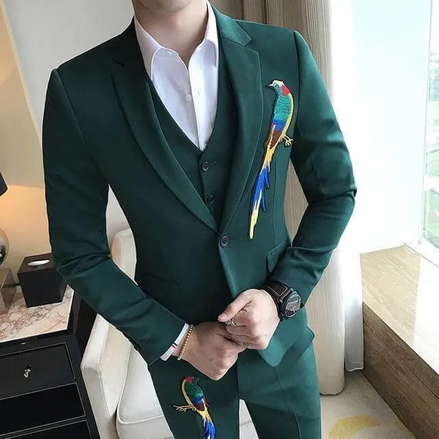 Amazon Parrot Three Piece Suit