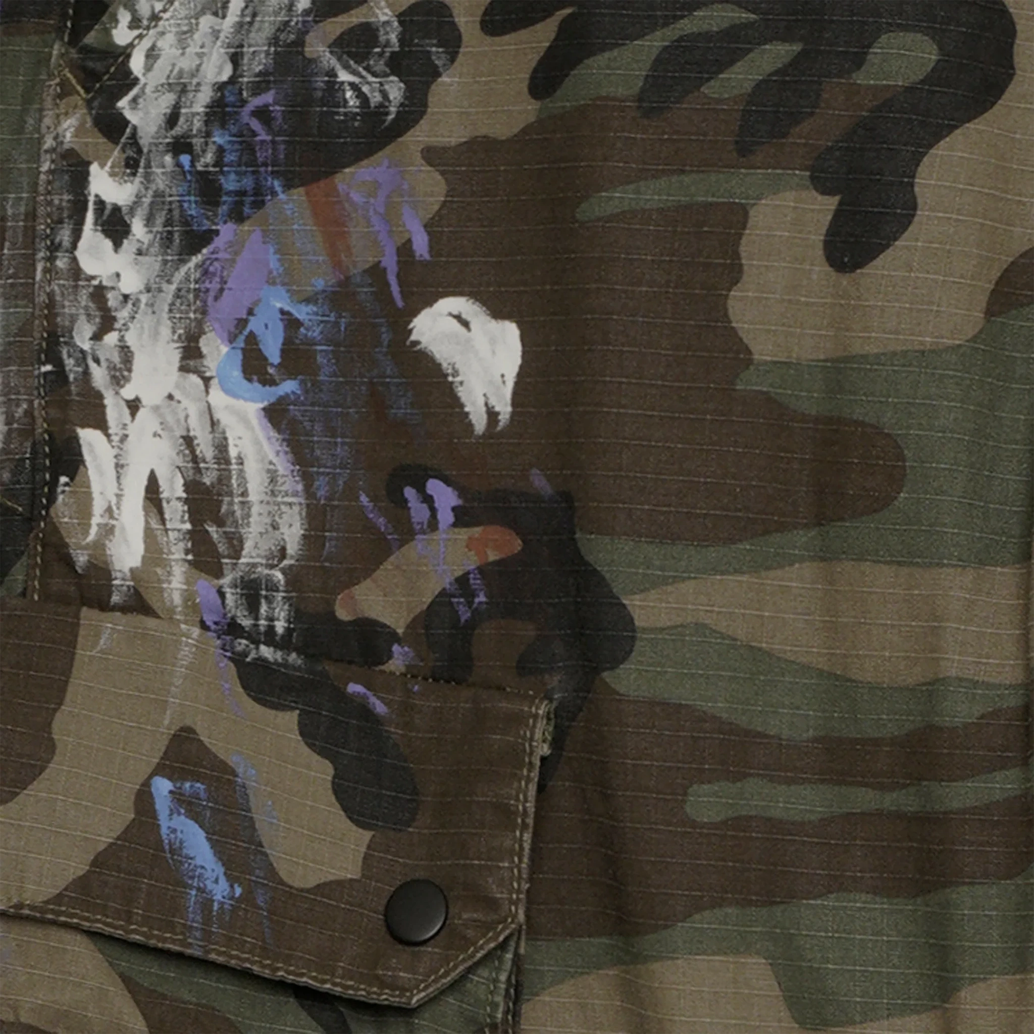 Amicci Flavio Flare Cargo Pants Camo