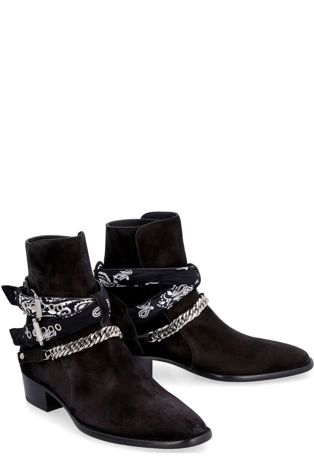 Amiri Bandana Buckle Boots