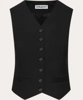 Argent Women's Stretch-Wool Waistcoat Top