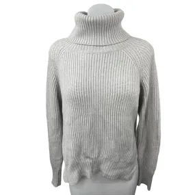 Aritzia Wilfred Free Women's Gray Wool Turtleneck Ribbed Sweater Top Size S