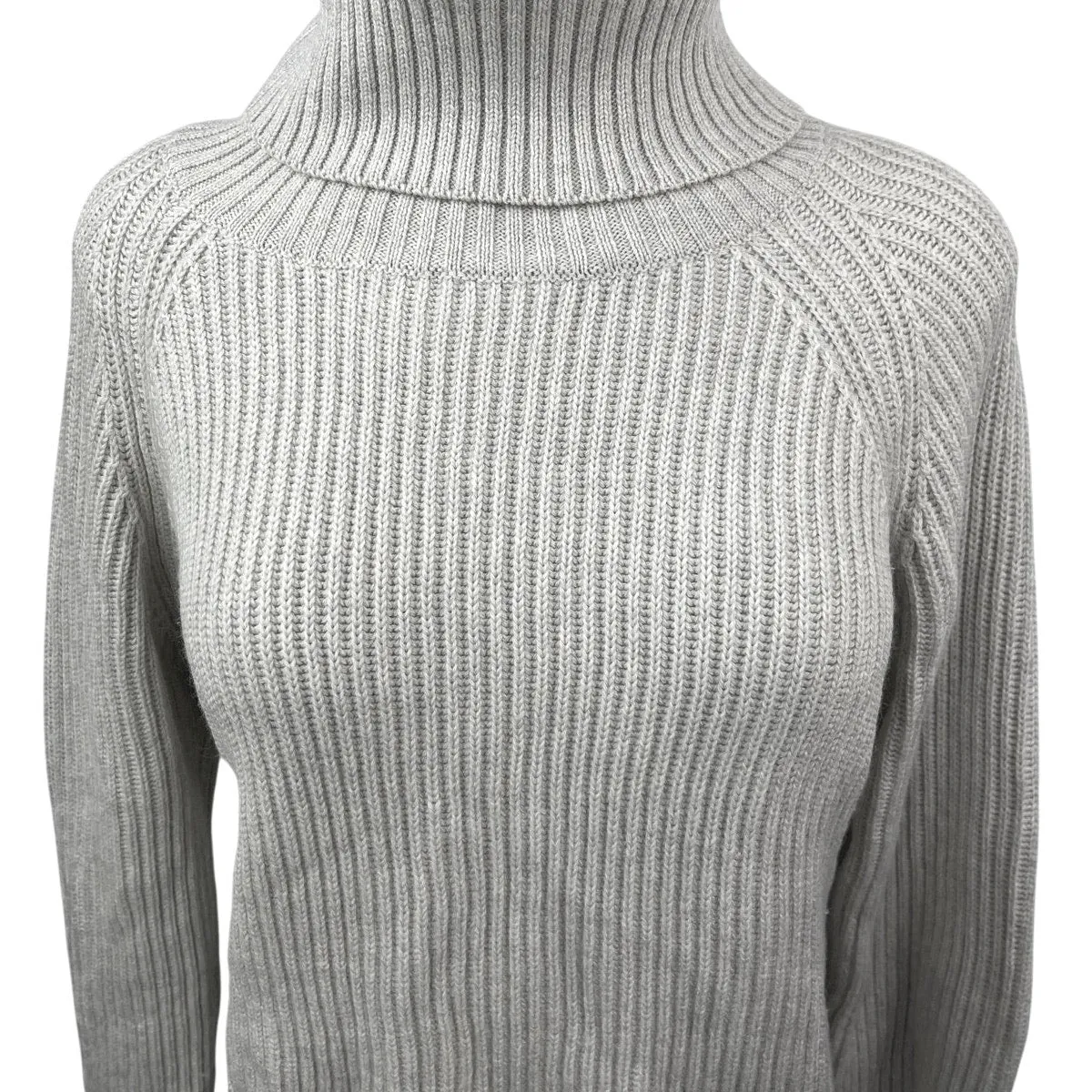 Aritzia Wilfred Free Women's Gray Wool Turtleneck Ribbed Sweater Top Size S