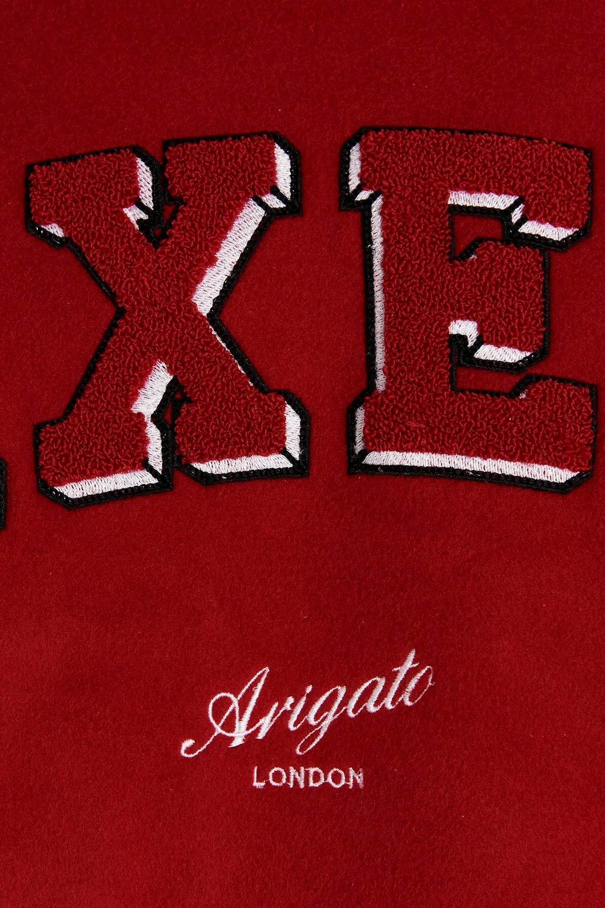 AXEL ARIGATO ILLUSION VARSITY JACKET RED