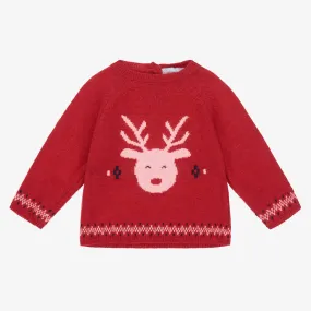 Baby Boys Red Wool Sweater