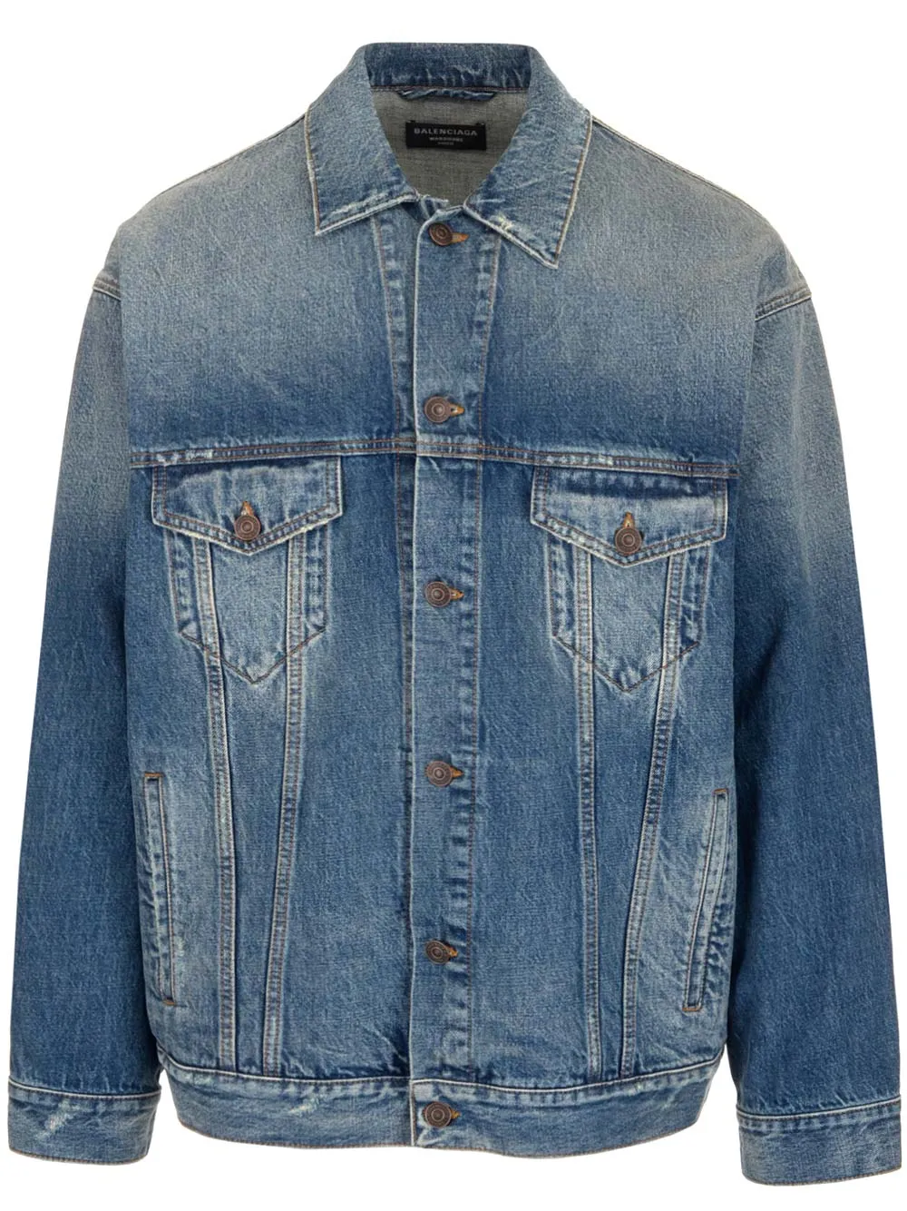 Balenciaga Button-Down Denim Jacket