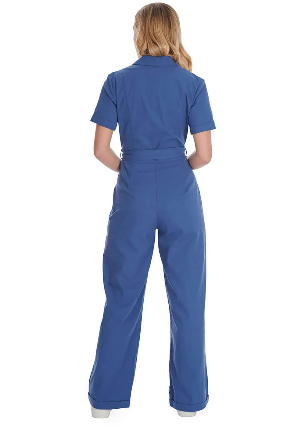 Banned Adventure Ahead 40's Jumpsuit Blue