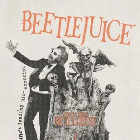 Beetlejuice Here Lies Natural T-Shirt