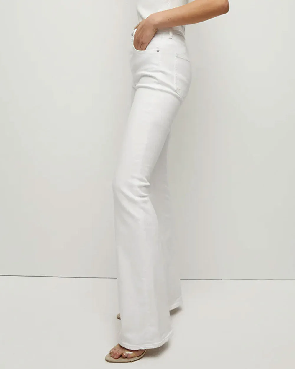 Beverly Skinny Flare Jean in White