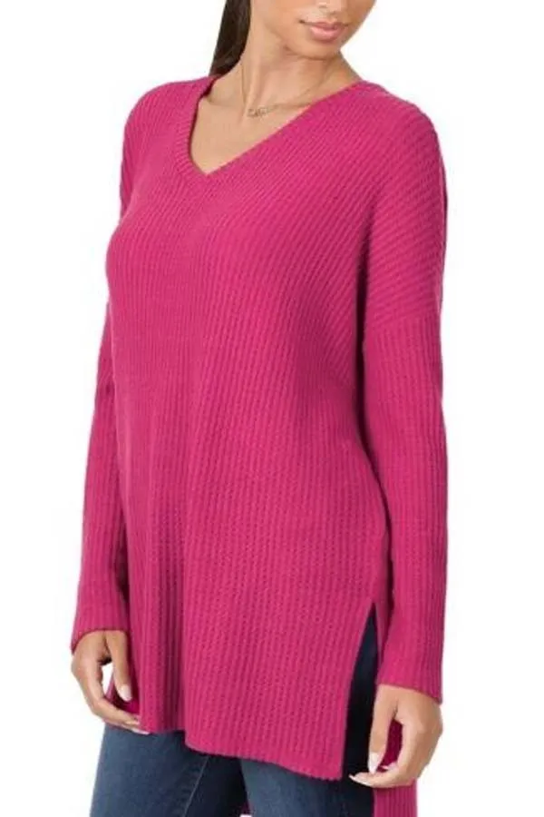 BK Basics Thermal Waffle Knit V-Neck