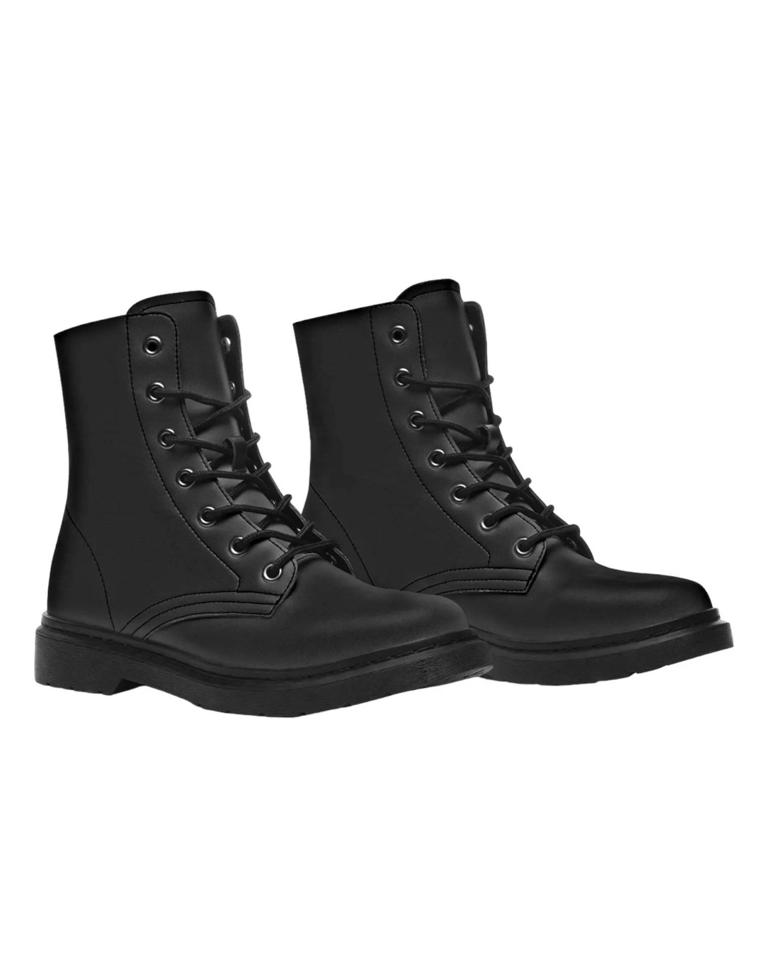 Black Combat Festival Boots