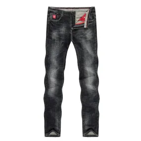 BlackTree Mens Jeans Slim Straight Elastic Casual Fashion Pockets Streetwear High Quality Men Denim.