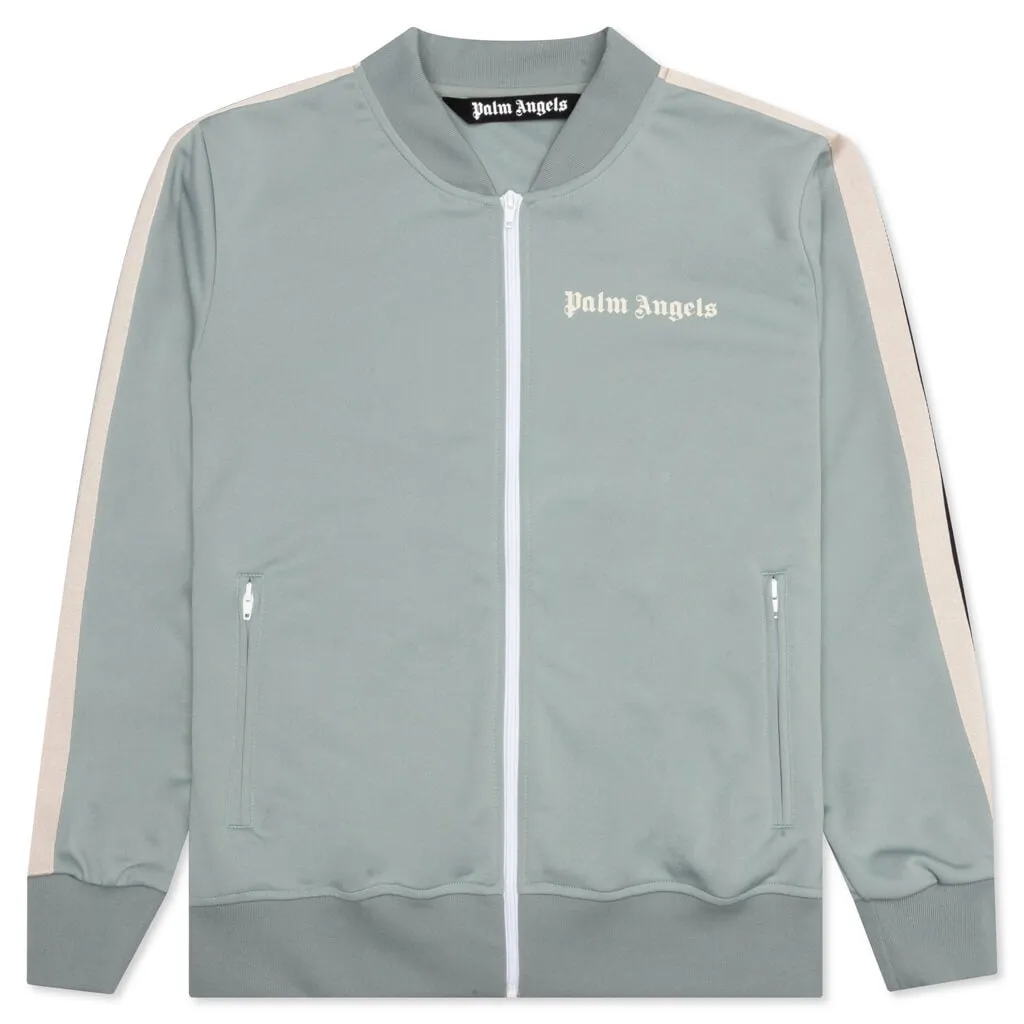 Bomber Track Jacket - Grey/Off White