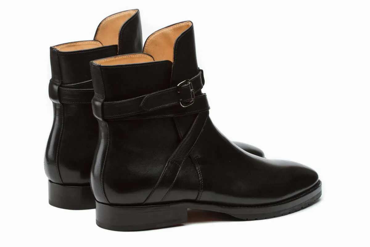 Boots With Straps-Black