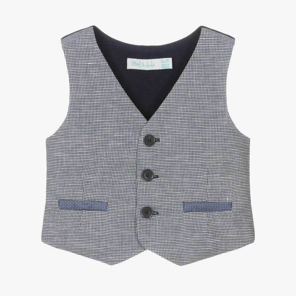 Boys Blue Waistcoat