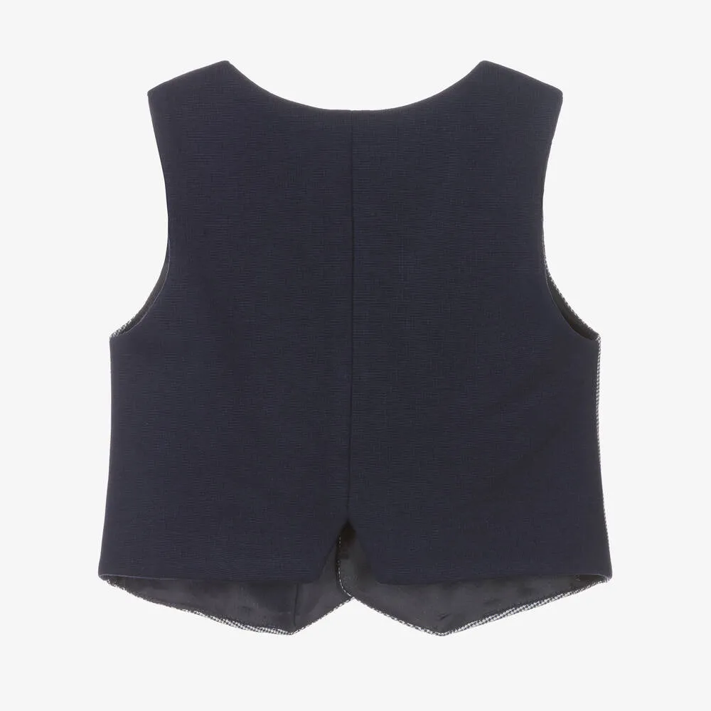 Boys Blue Waistcoat