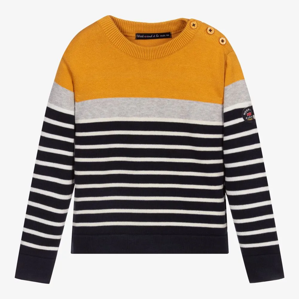 Boys Breton Stripe Sweater