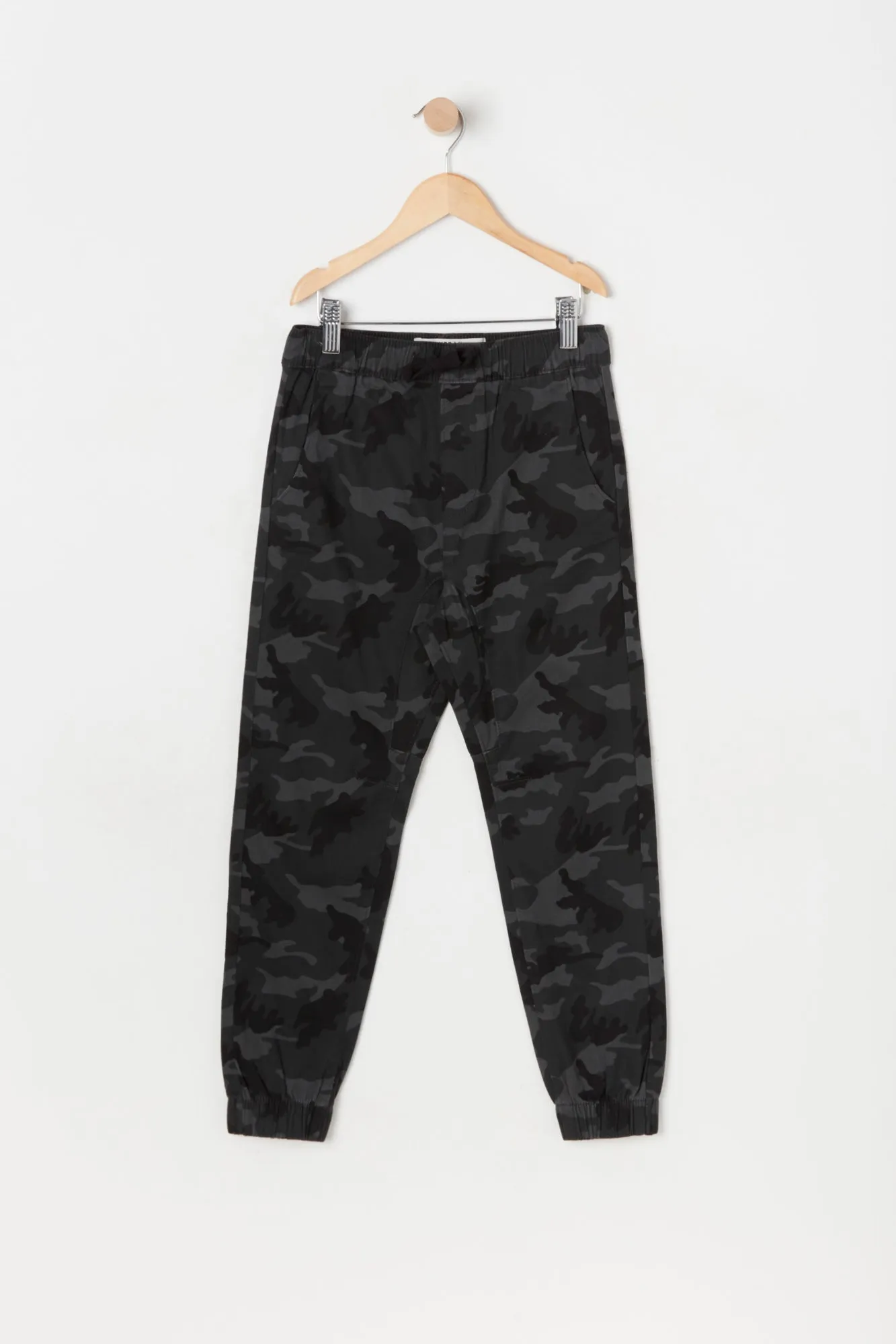 Boys Camo Print Slim Leg Jogger