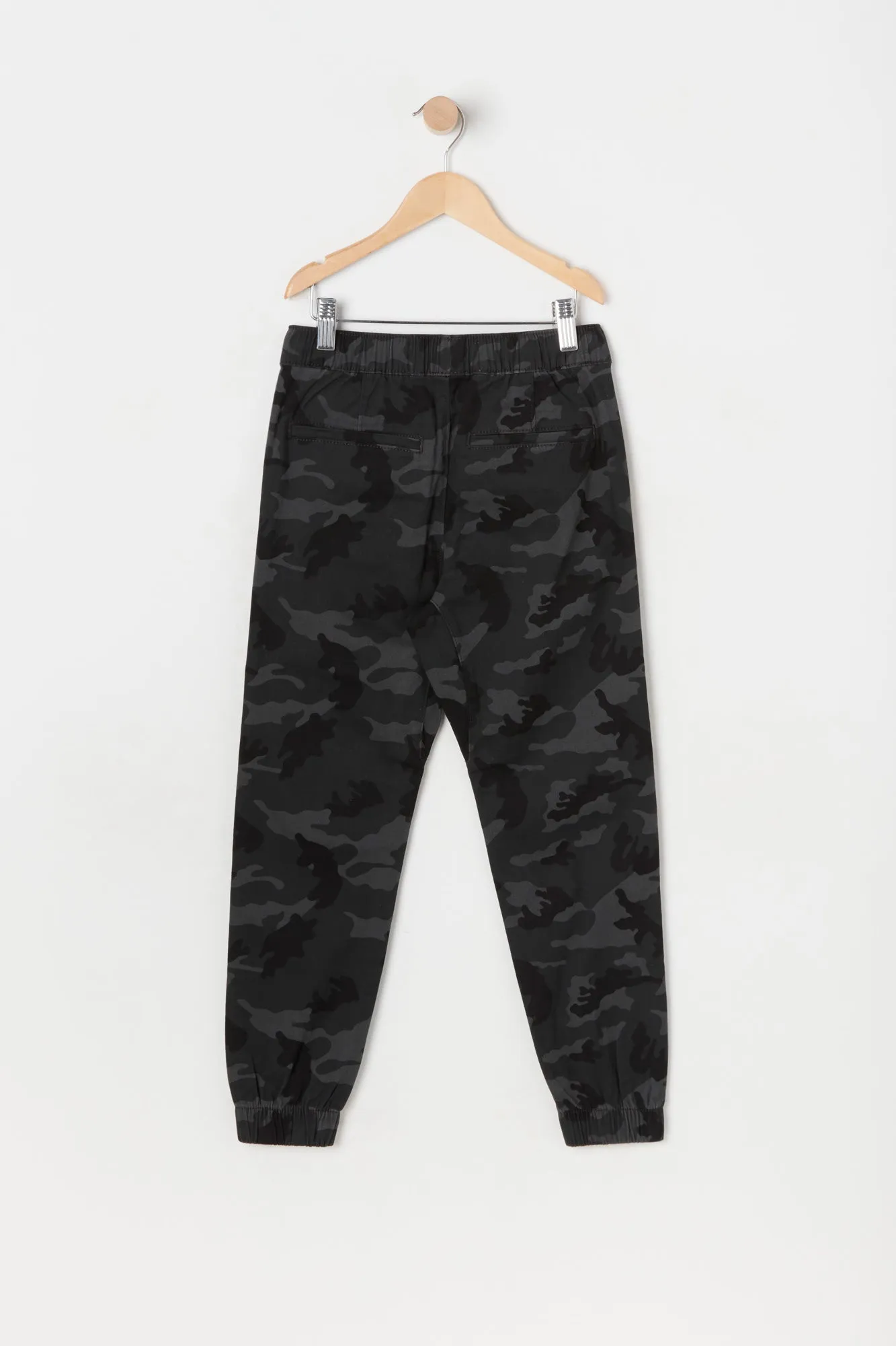 Boys Camo Print Slim Leg Jogger