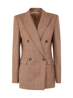 Brunello Cucinelli Double-Breasted Straight Hem Blazer