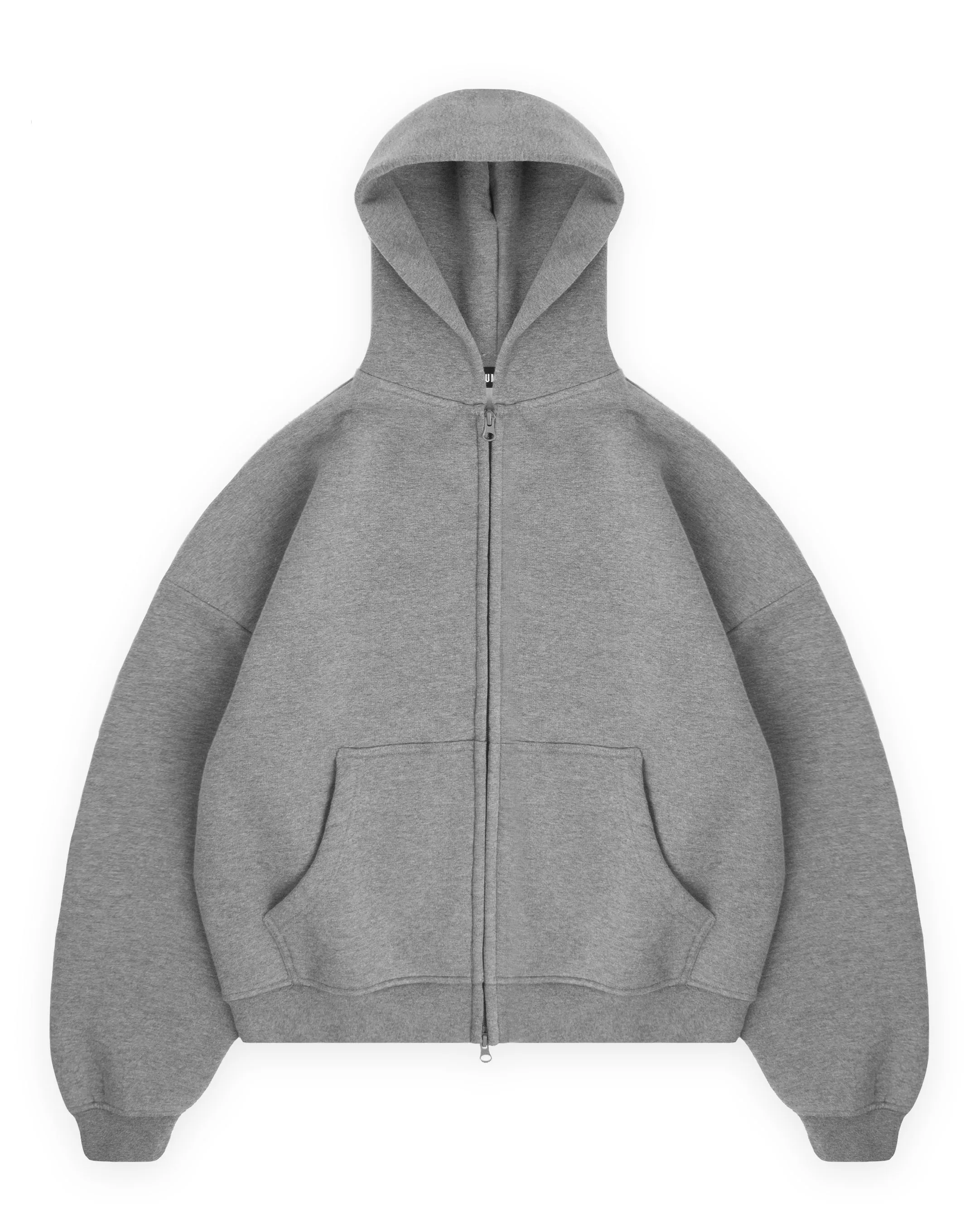 BUBBLE FIT ZIP HOODIE - CHARCOAL