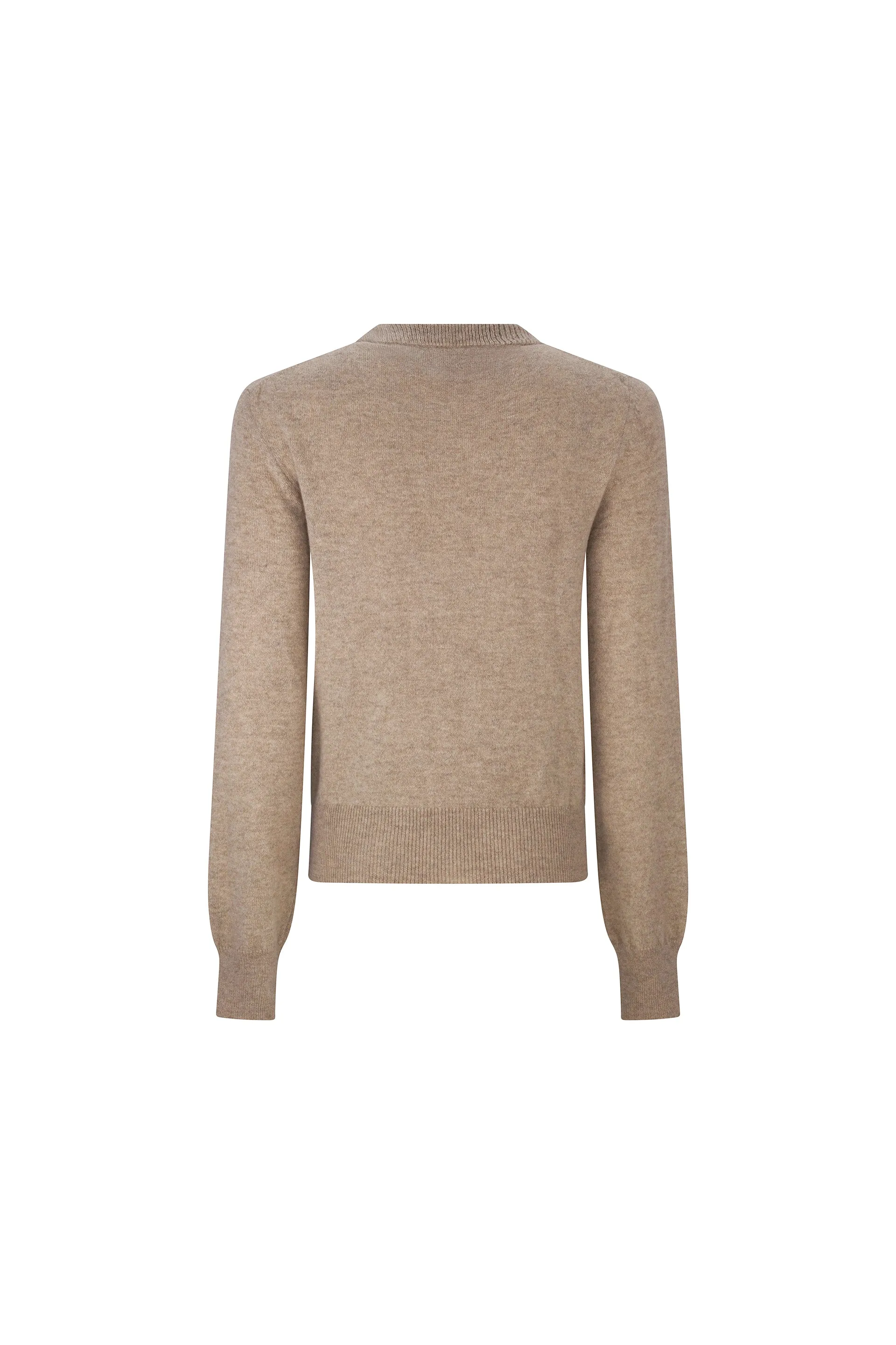 'BUTTON LUXE' SHRUNKEN PULLOVER SWEATER