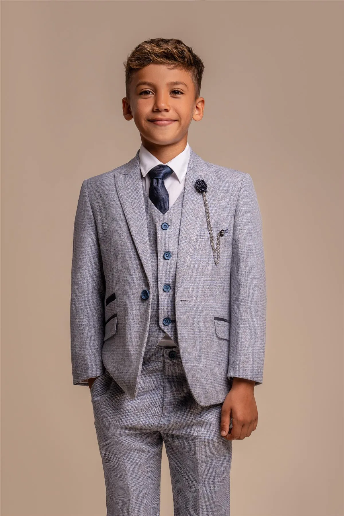 Caridi Sky Boys Three Piece Suit