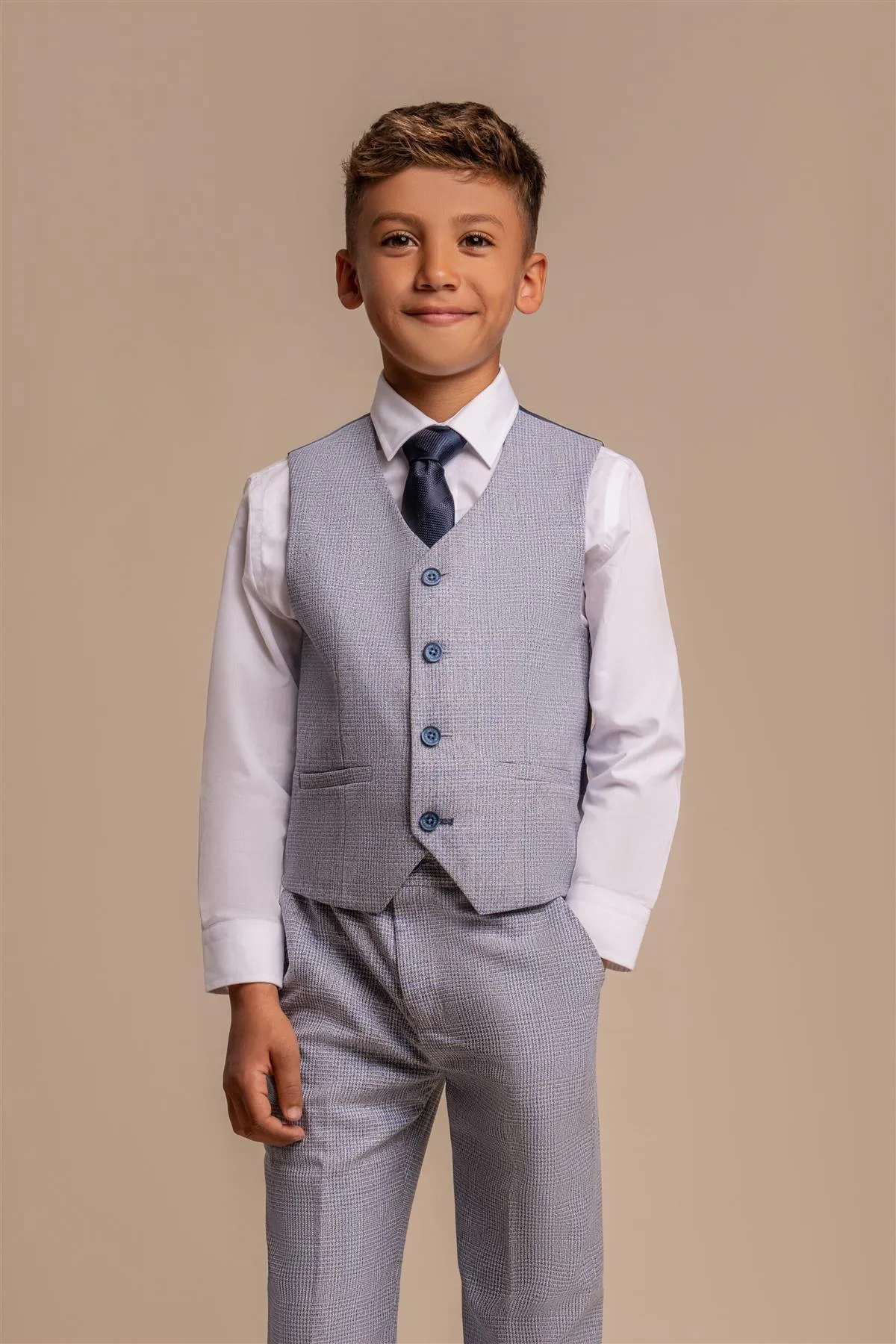 Caridi Sky Boys Three Piece Suit