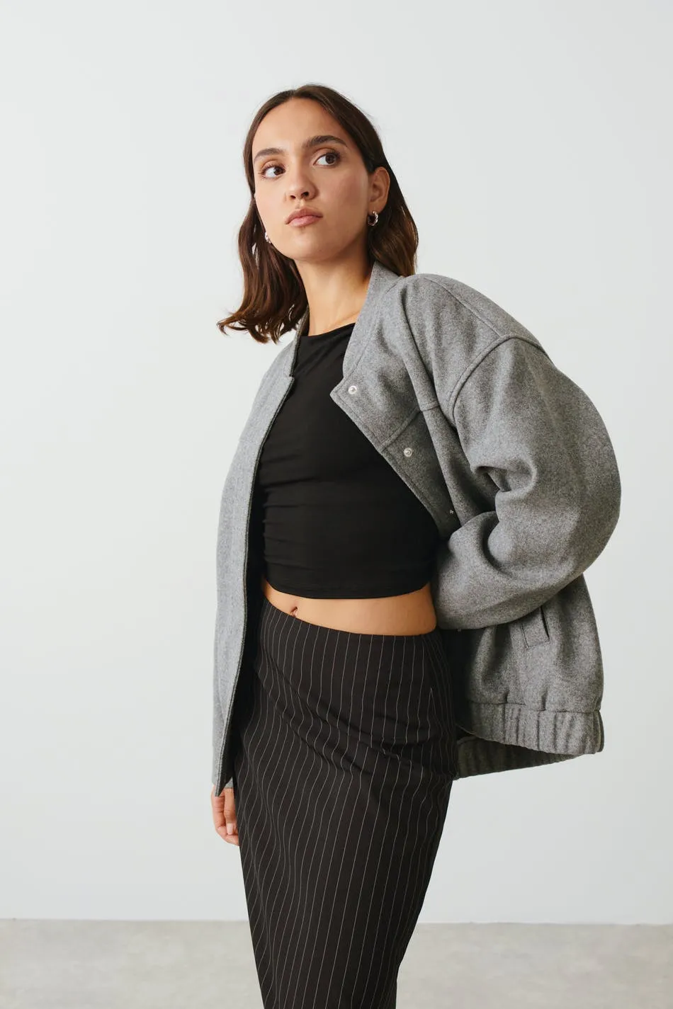 Chunky bomber jacket