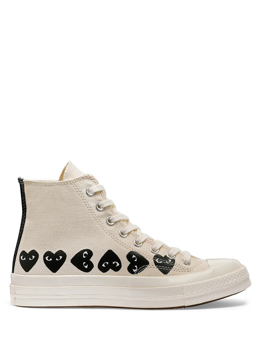 Converse High 'Chuck Taylor' Sneakers Multi Heart - White