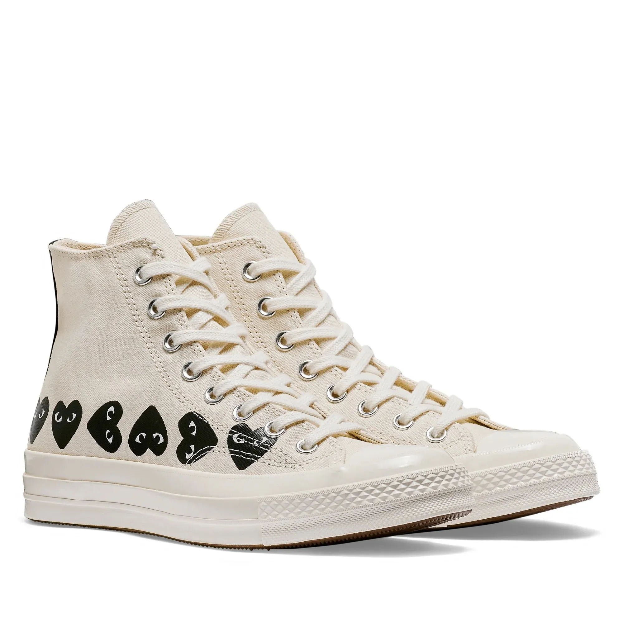 Converse High 'Chuck Taylor' Sneakers Multi Heart - White