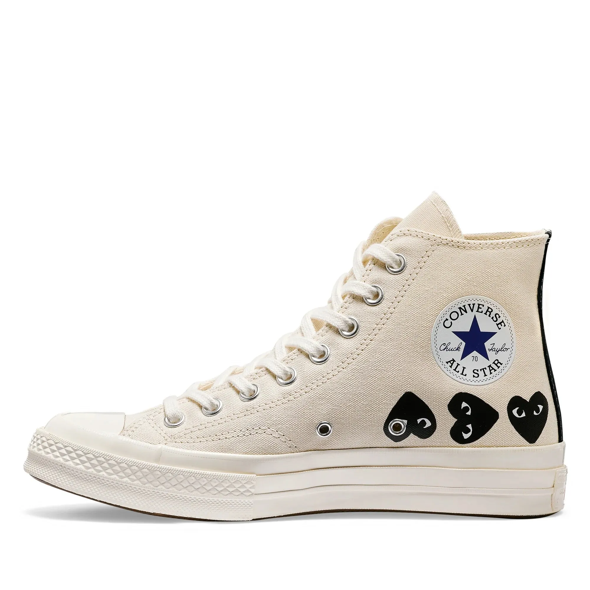 Converse High 'Chuck Taylor' Sneakers Multi Heart - White