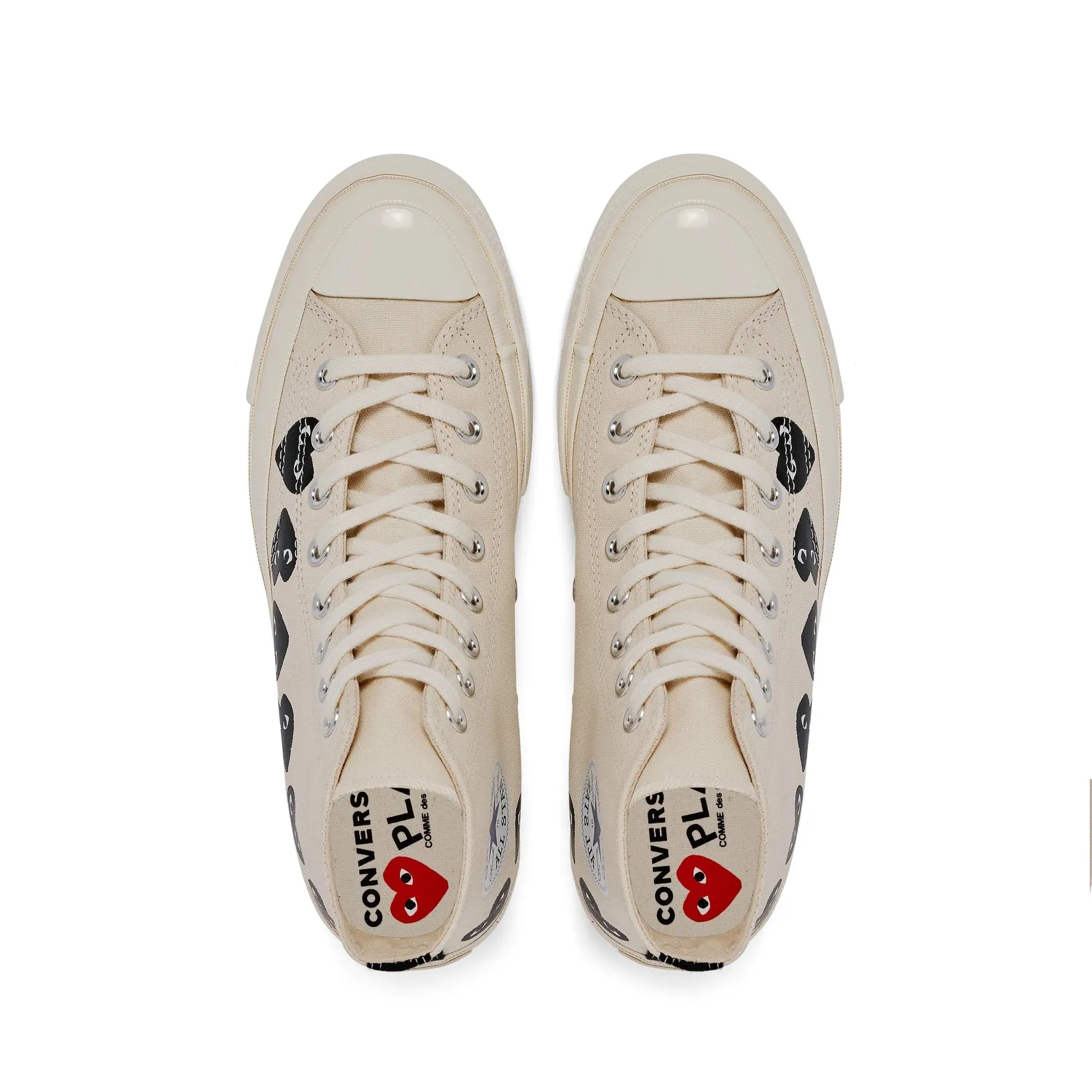 Converse High 'Chuck Taylor' Sneakers Multi Heart - White