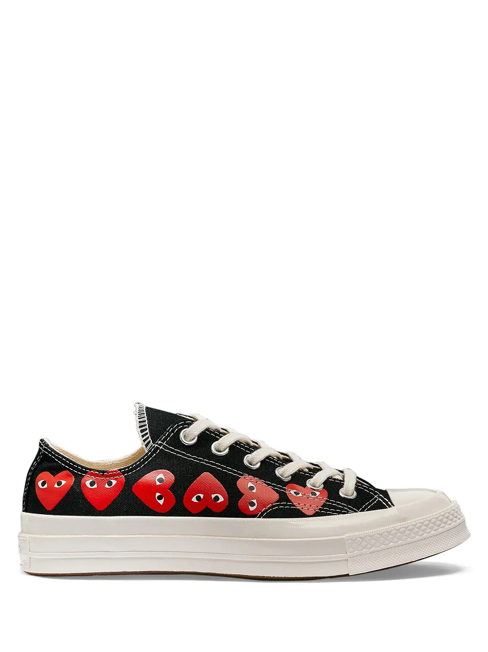 Converse Low 'Chuck Taylor' Sneakers Multi Heart - Black