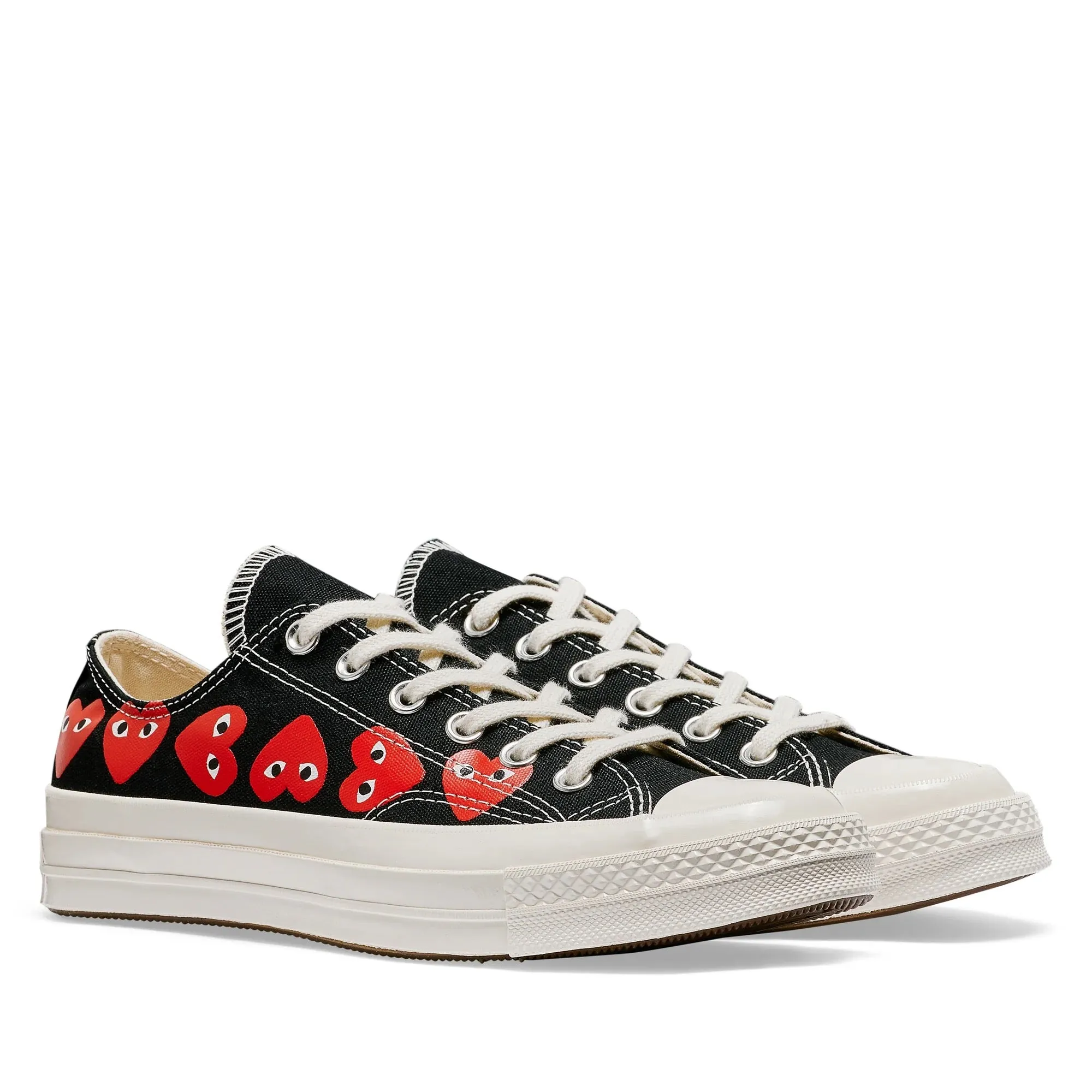 Converse Low 'Chuck Taylor' Sneakers Multi Heart - Black