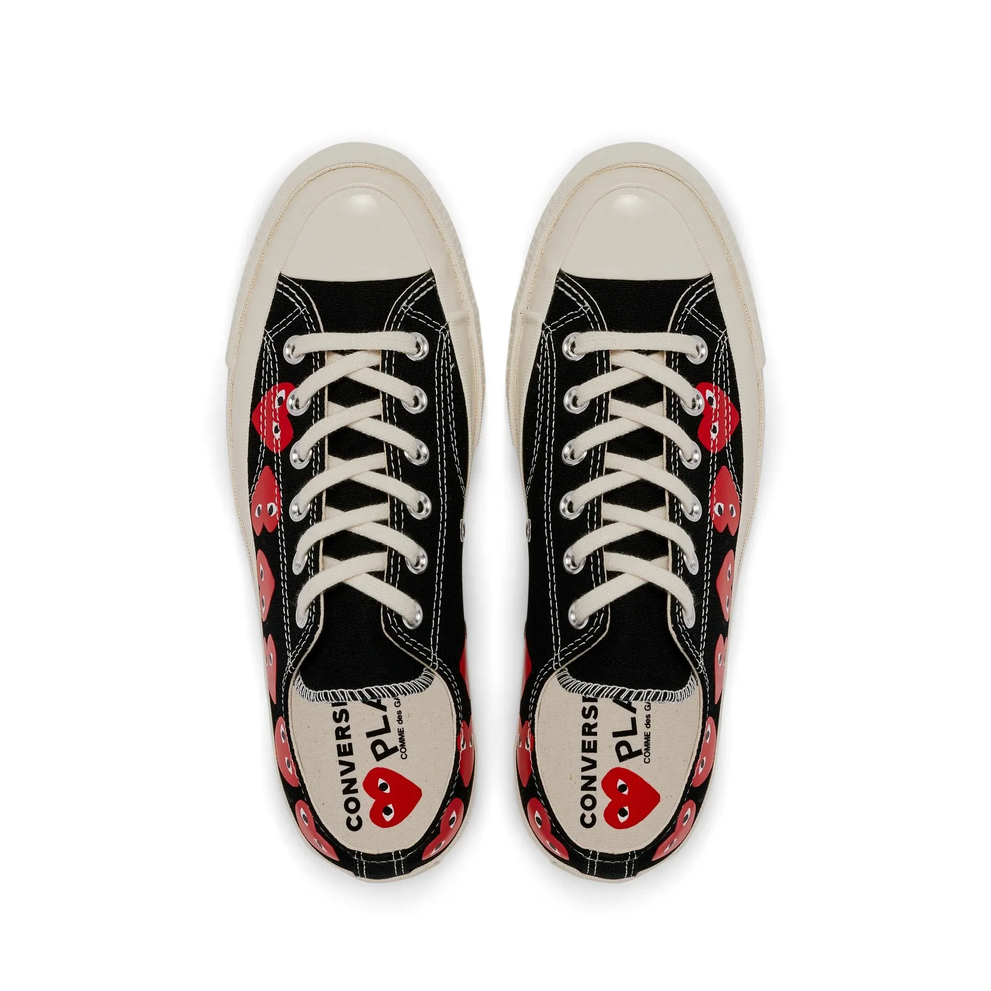 Converse Low 'Chuck Taylor' Sneakers Multi Heart - Black