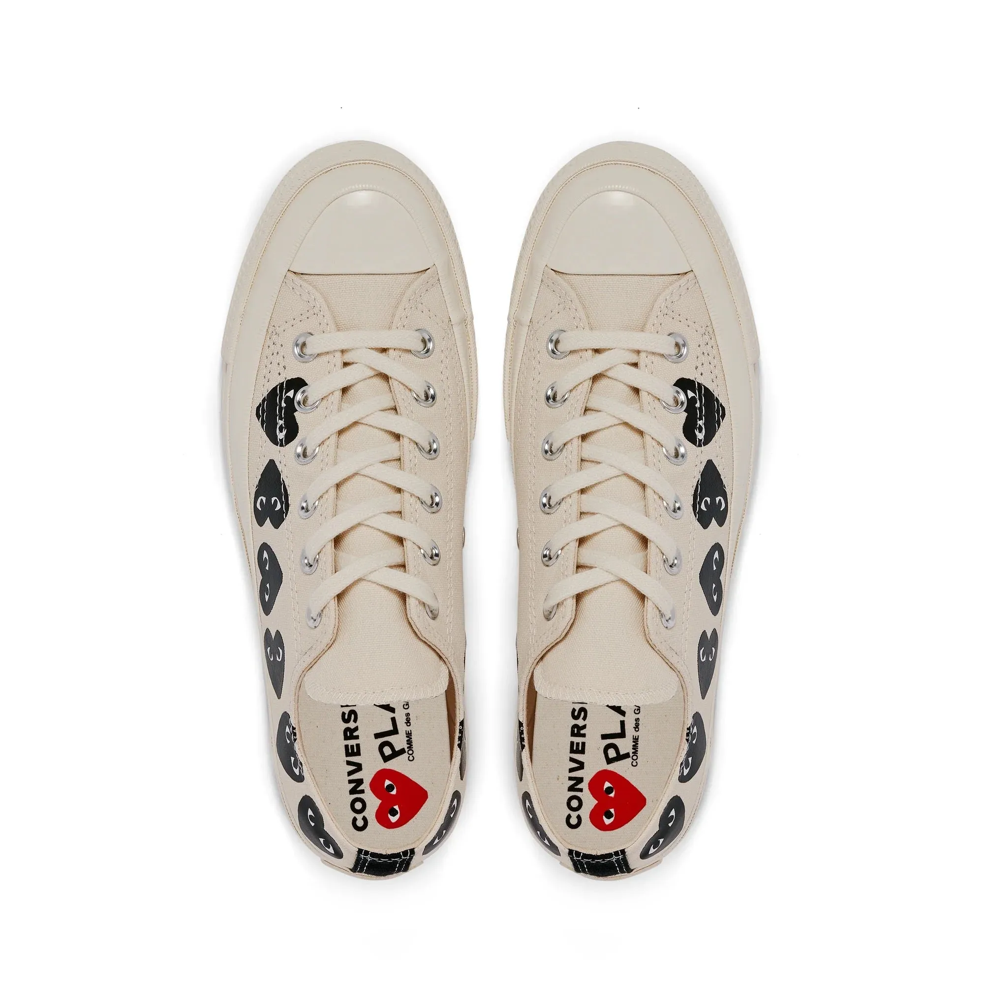 Converse Low 'Chuck Taylor' Sneakers Multi Heart - White