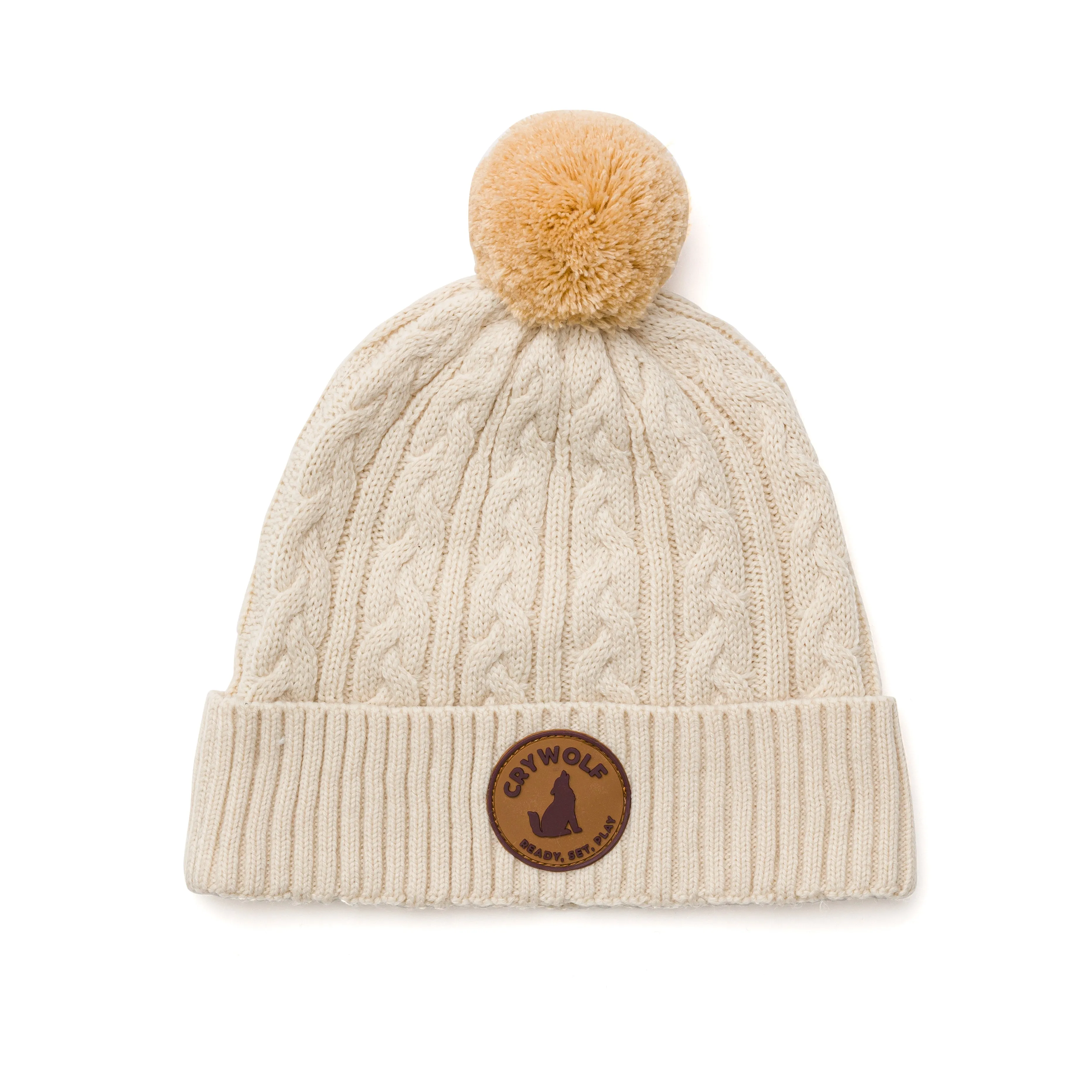 Crywolf Pom Pom Beanie - Oatmeal