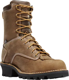 Danner Logger Mens Brown Leather 8in EH Work Boots