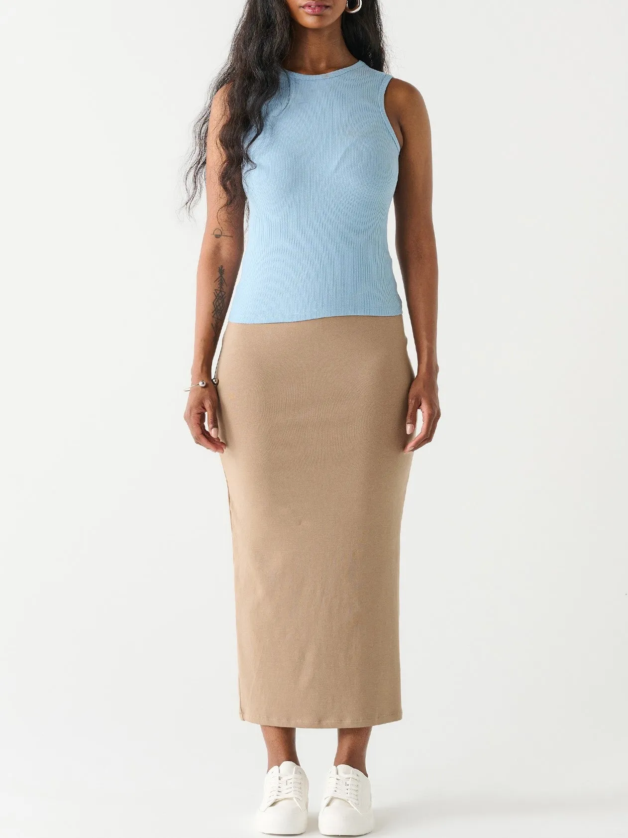 DEX Long Midi Pencil Skirt