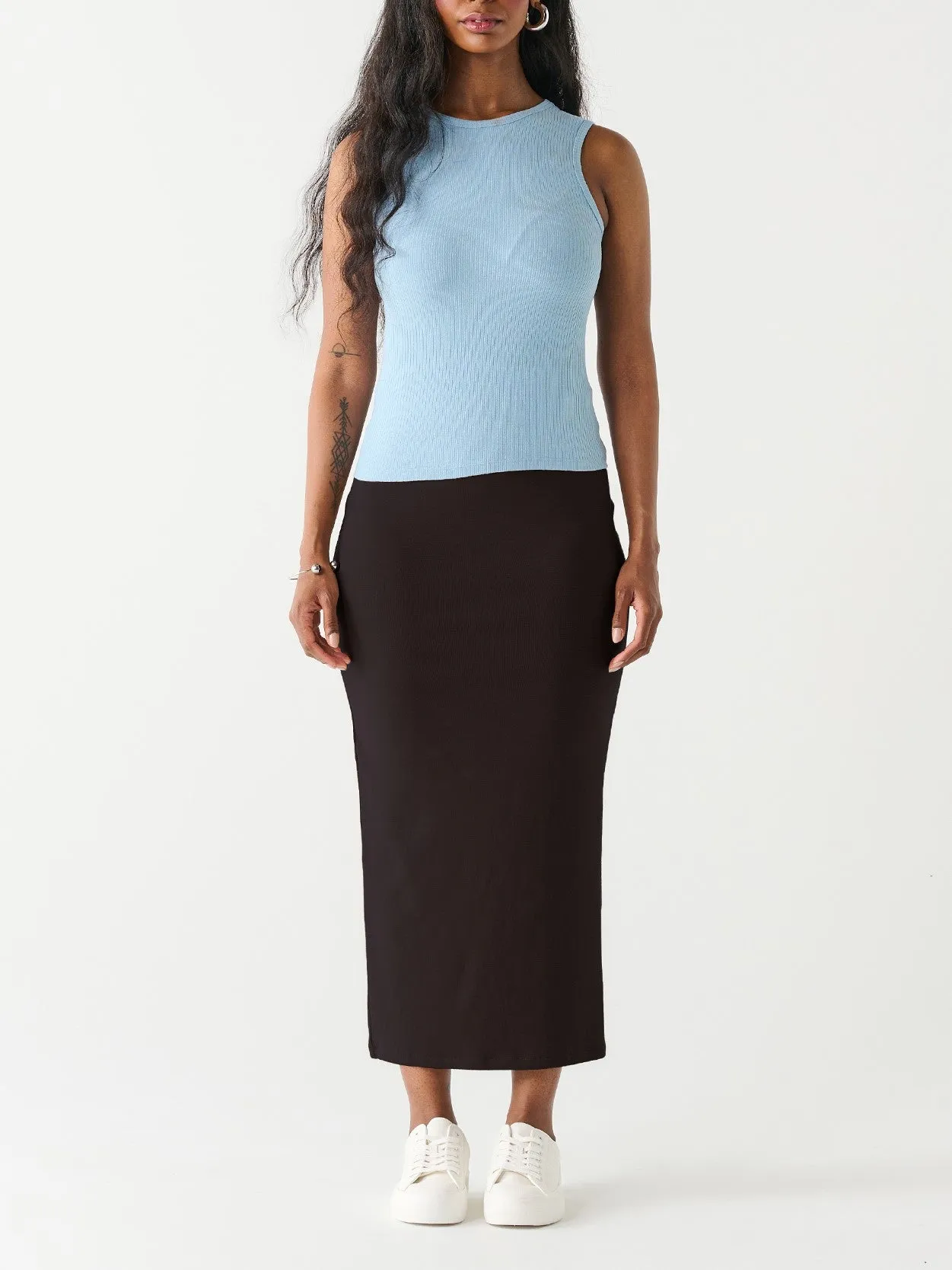 DEX Long Midi Pencil Skirt